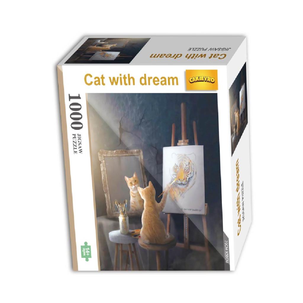  Cat with Dream – 1000-Piece Jigsaw Puzzle